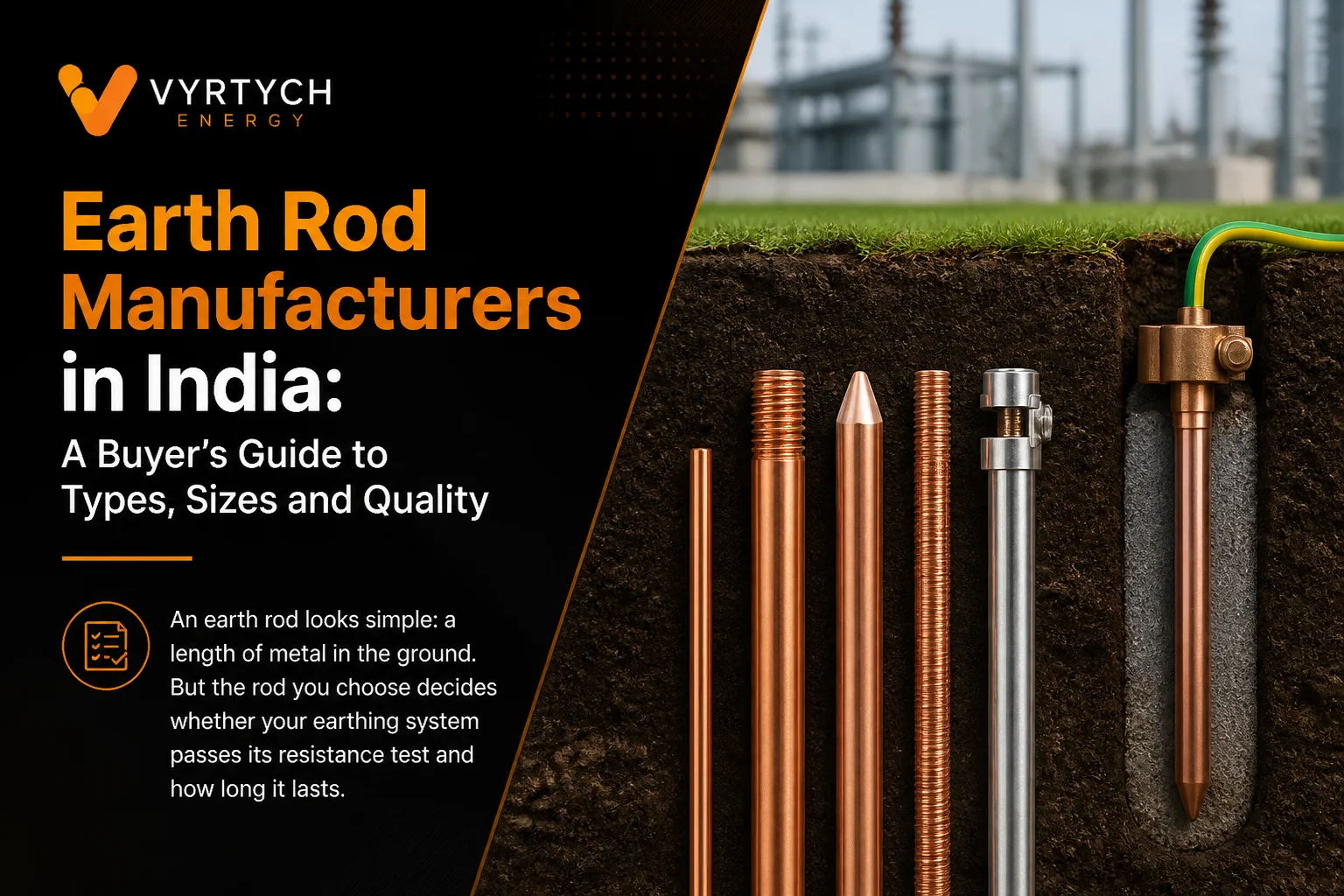 Earth Rod Manufacturers in India | Types, Sizes & Buying Tips