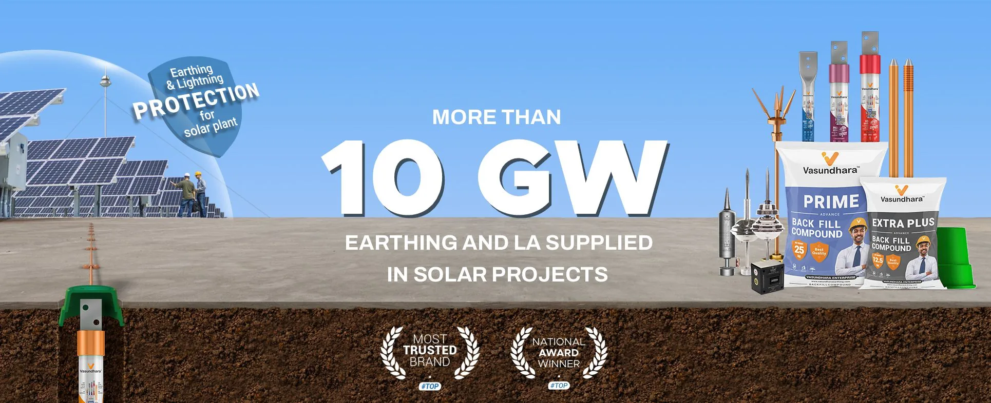 chemical earthing rods and pipes